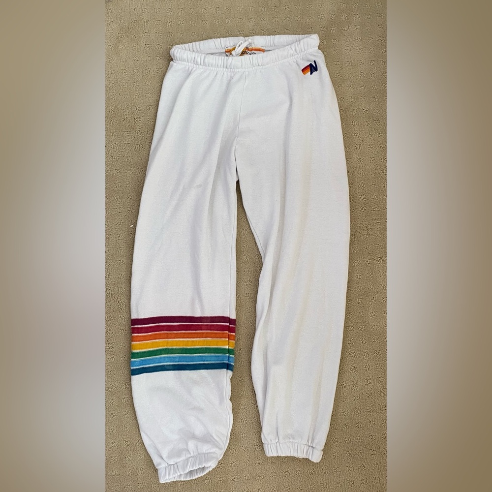 Aviator Nation Rainbow Stitch Sweatpant